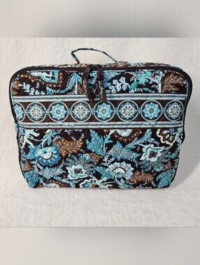 Vintage Vera Bradley Java Blue Organizer Carrying Case